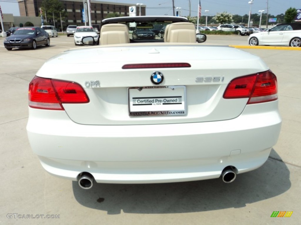 2010 3 Series 335i Convertible - Alpine White / Cream Beige photo #6