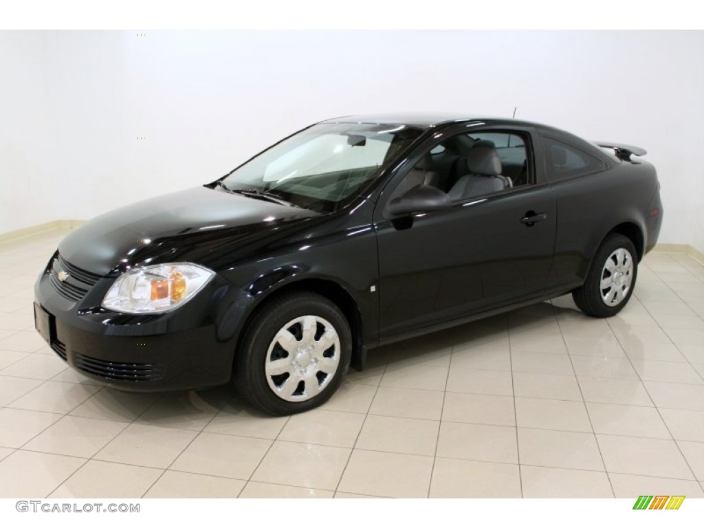 2007 Cobalt LS Coupe - Black / Gray photo #3