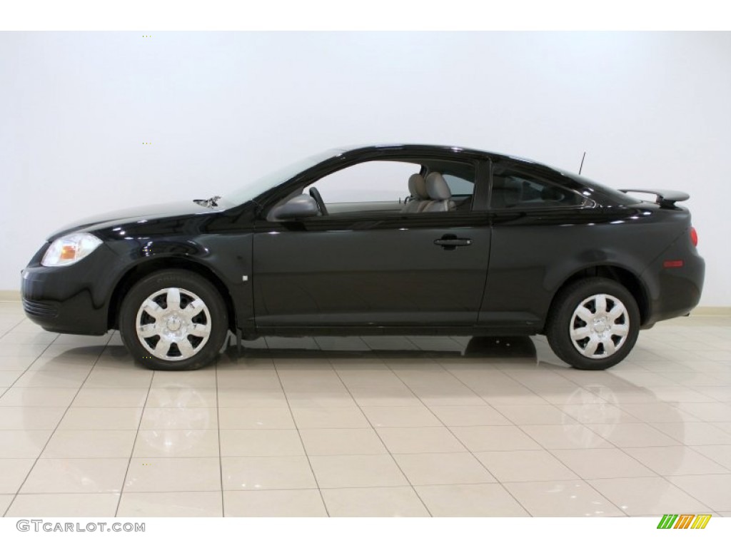 2007 Cobalt LS Coupe - Black / Gray photo #4