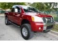 2004 Red Brawn Nissan Titan LE King Cab 4x4  photo #12