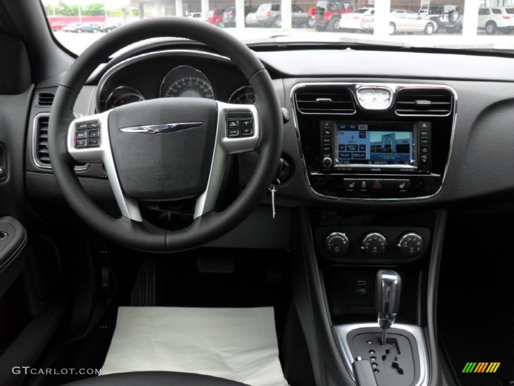 2011 Chrysler 200 Limited Black Dashboard Photo #50220036