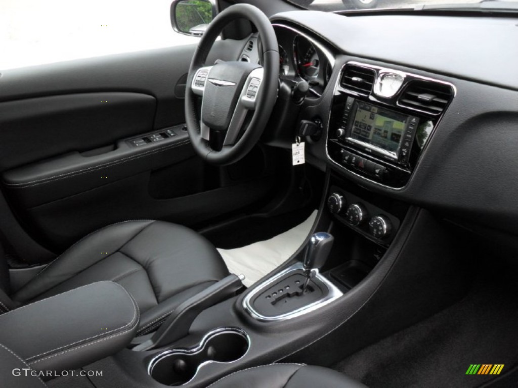 2011 Chrysler 200 Limited Black Dashboard Photo #50220105