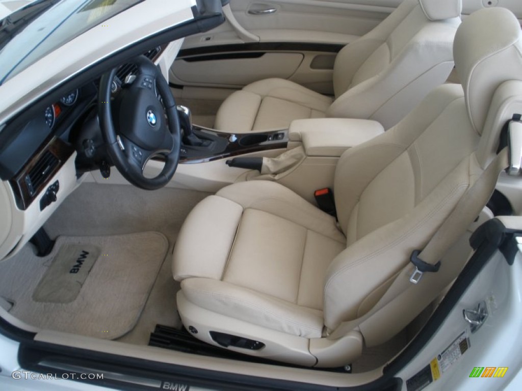 2008 3 Series 335i Convertible - Alpine White / Beige photo #13