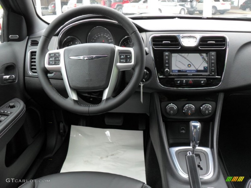 2011 Chrysler 200 S Black Dashboard Photo #50220483