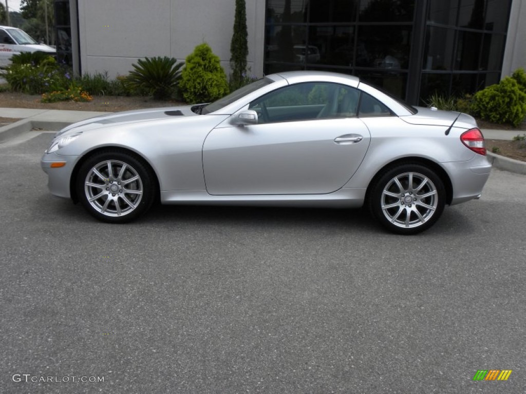 Iridium Silver Metallic 2008 Mercedes-Benz SLK 350 Roadster Exterior Photo #50221704