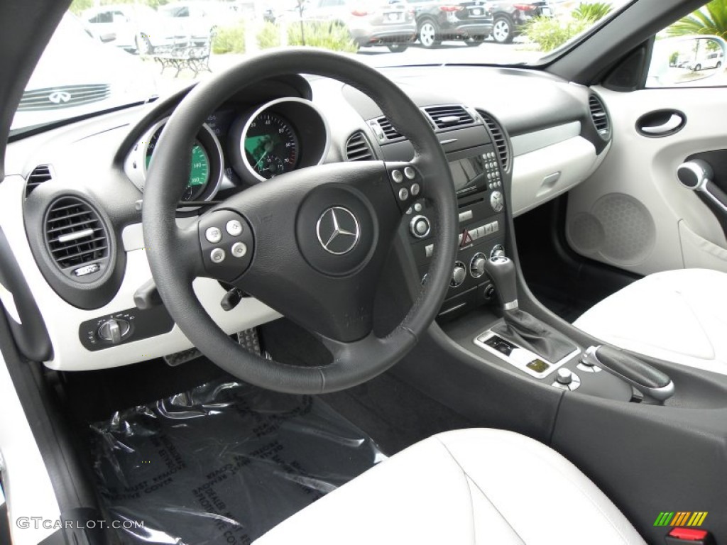 Ash Grey Interior 2008 Mercedes-Benz SLK 350 Roadster Photo #50221716