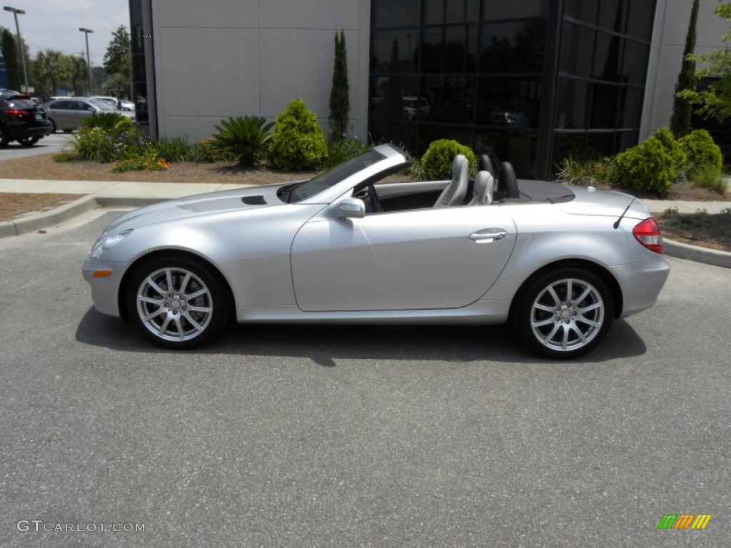 Iridium Silver Metallic 2008 Mercedes-Benz SLK 350 Roadster Exterior Photo #50221965