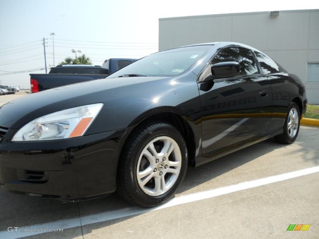 2006 Accord EX-L Coupe - Nighthawk Black Pearl / Black photo #3