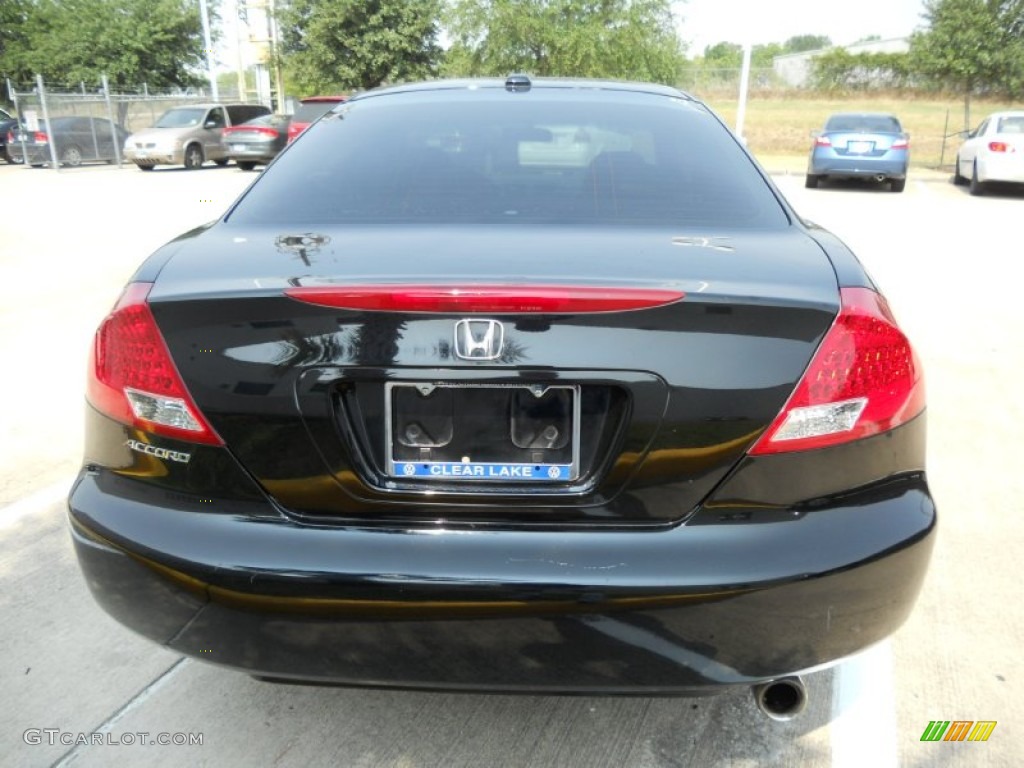 2006 Accord EX-L Coupe - Nighthawk Black Pearl / Black photo #6