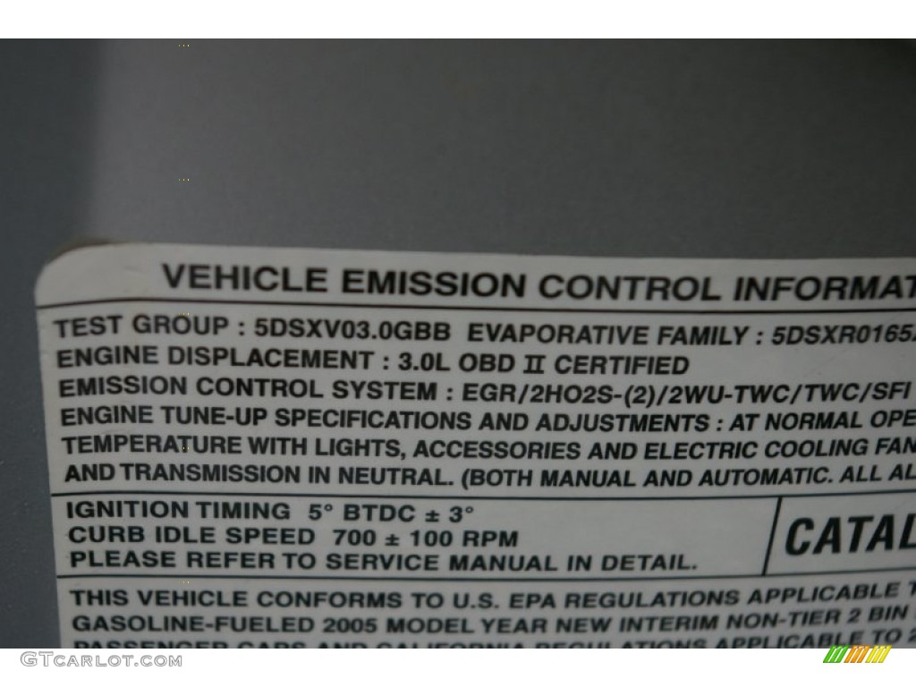2005 Dodge Stratus R/T Coupe Info Tag Photos