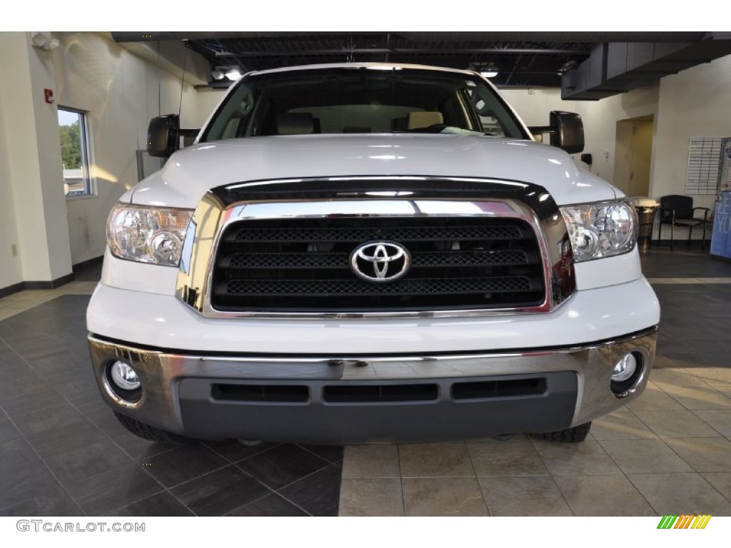 2008 Tundra SR5 CrewMax - Super White / Graphite Gray photo #3