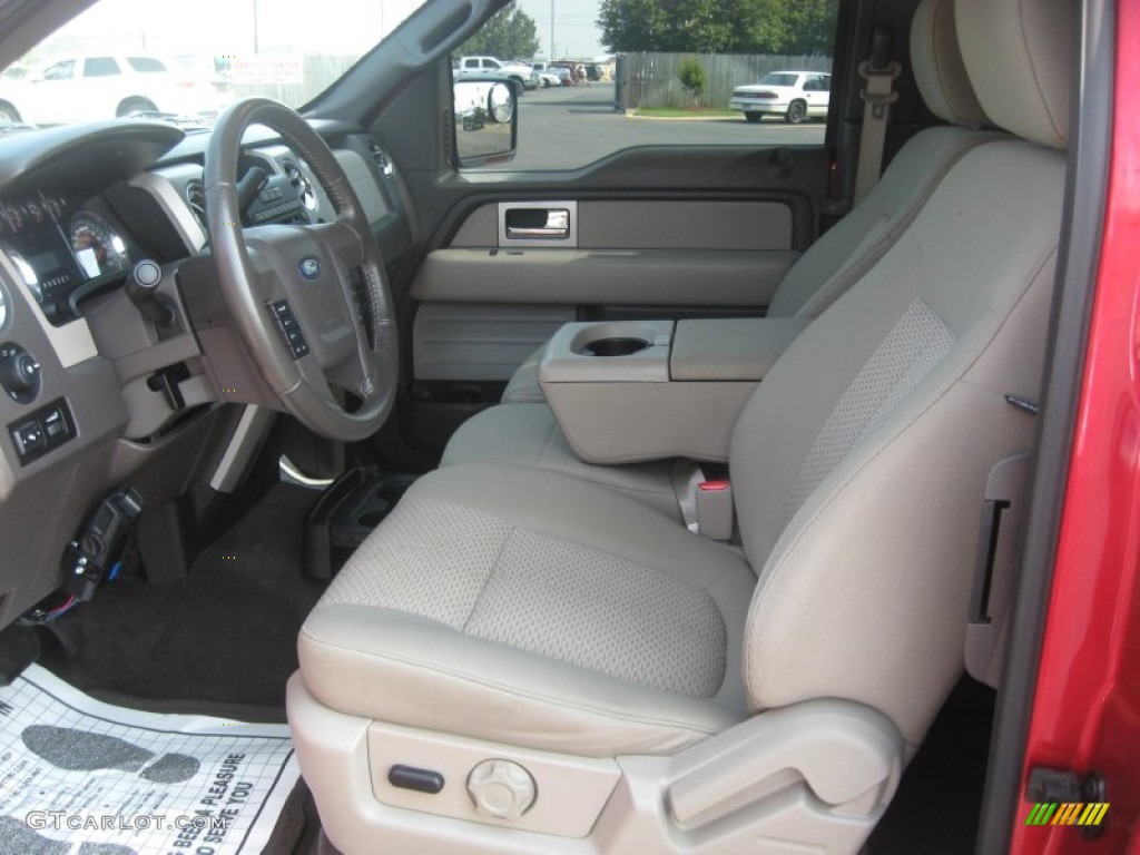 Camel/Tan Interior 2009 Ford F150 XLT SuperCab Photo #50225460