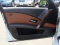 2006 BMW 5 Series Auburn Dakota Leather Interior Door Panel Photo