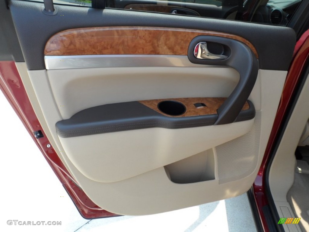 2010 Enclave CXL AWD - Red Jewel Tintcoat / Cashmere/Cocoa photo #35