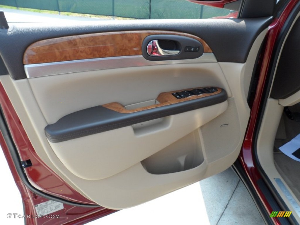 2010 Enclave CXL AWD - Red Jewel Tintcoat / Cashmere/Cocoa photo #37
