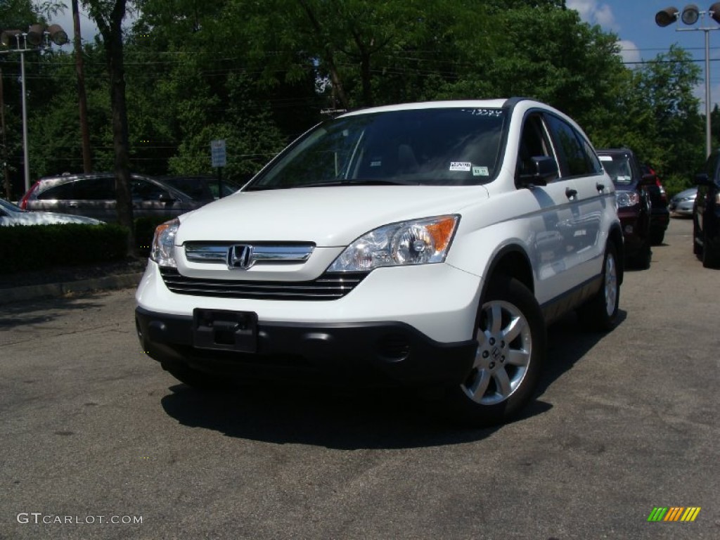 2008 CR-V EX 4WD - Taffeta White / Gray photo #4