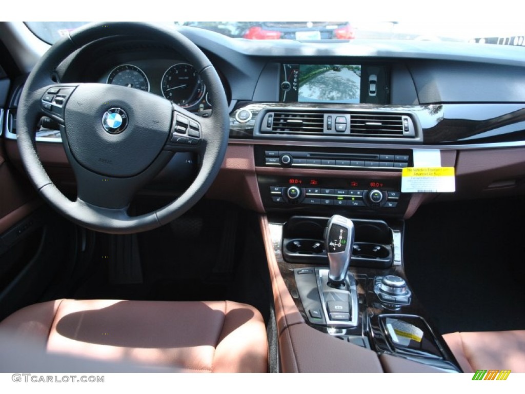 2011 BMW 5 Series 535i Sedan Cinnamon Brown Dashboard Photo #50228691