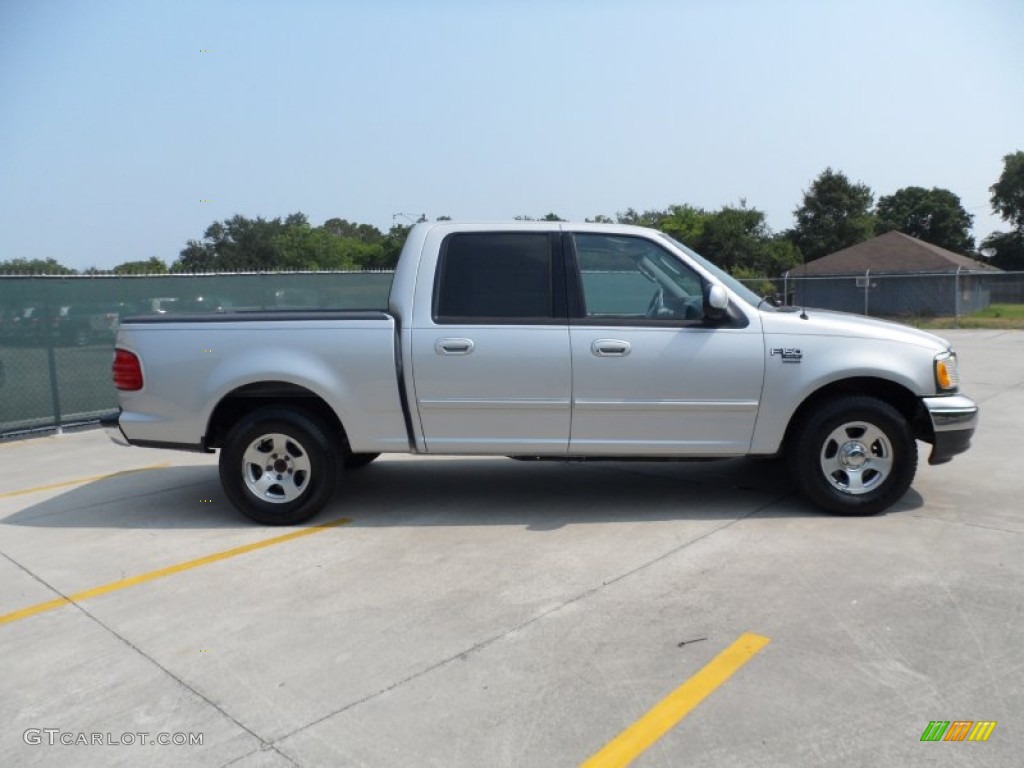 Silver Metallic 2003 Ford F150 XLT SuperCrew Exterior Photo #50229276