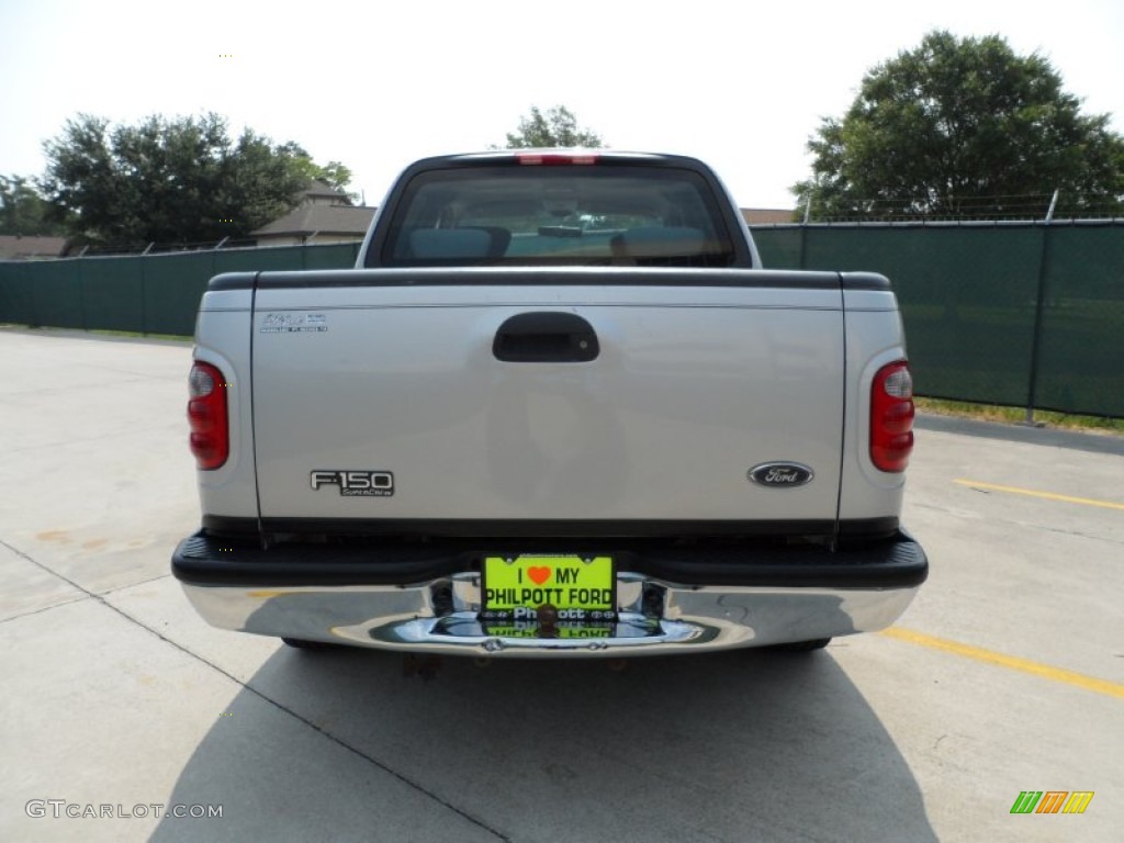 2003 F150 XLT SuperCrew - Silver Metallic / Medium Graphite Grey photo #4