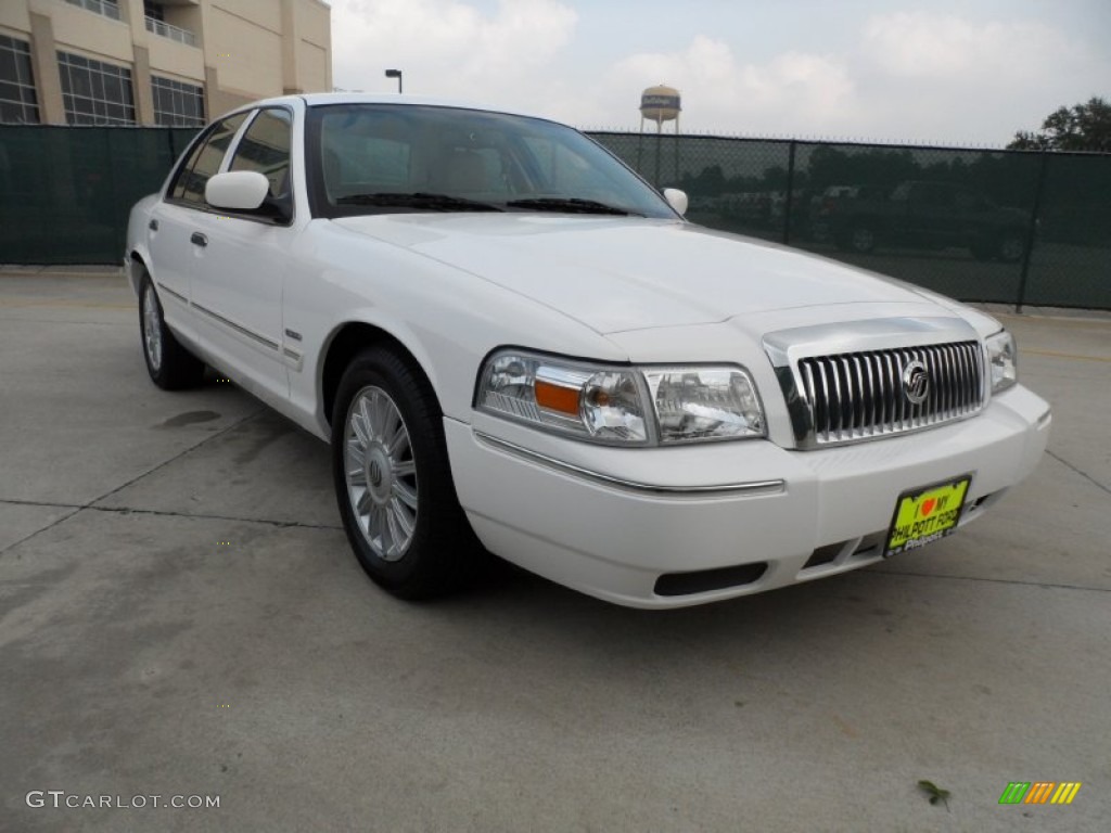 2010 Grand Marquis LS Ultimate Edition - Vibrant White / Medium Light Stone photo #1