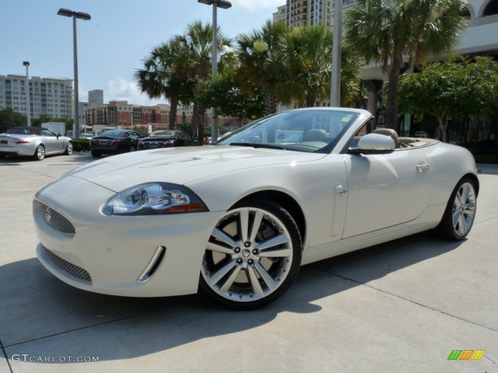 2010 XK XKR Convertible - Porcelain White / Caramel photo #1