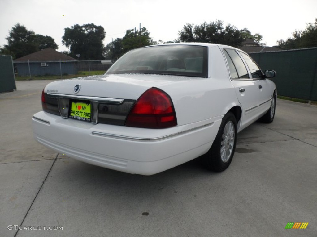 2010 Grand Marquis LS Ultimate Edition - Vibrant White / Medium Light Stone photo #3