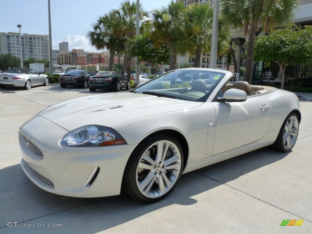 Porcelain White 2010 Jaguar XK XKR Convertible Exterior Photo #50231554
