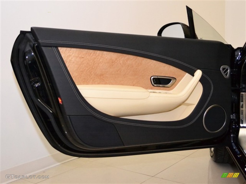 2012 Bentley Continental GT Standard Continental GT Model Magnolia/Beluga Door Panel Photo #50231797