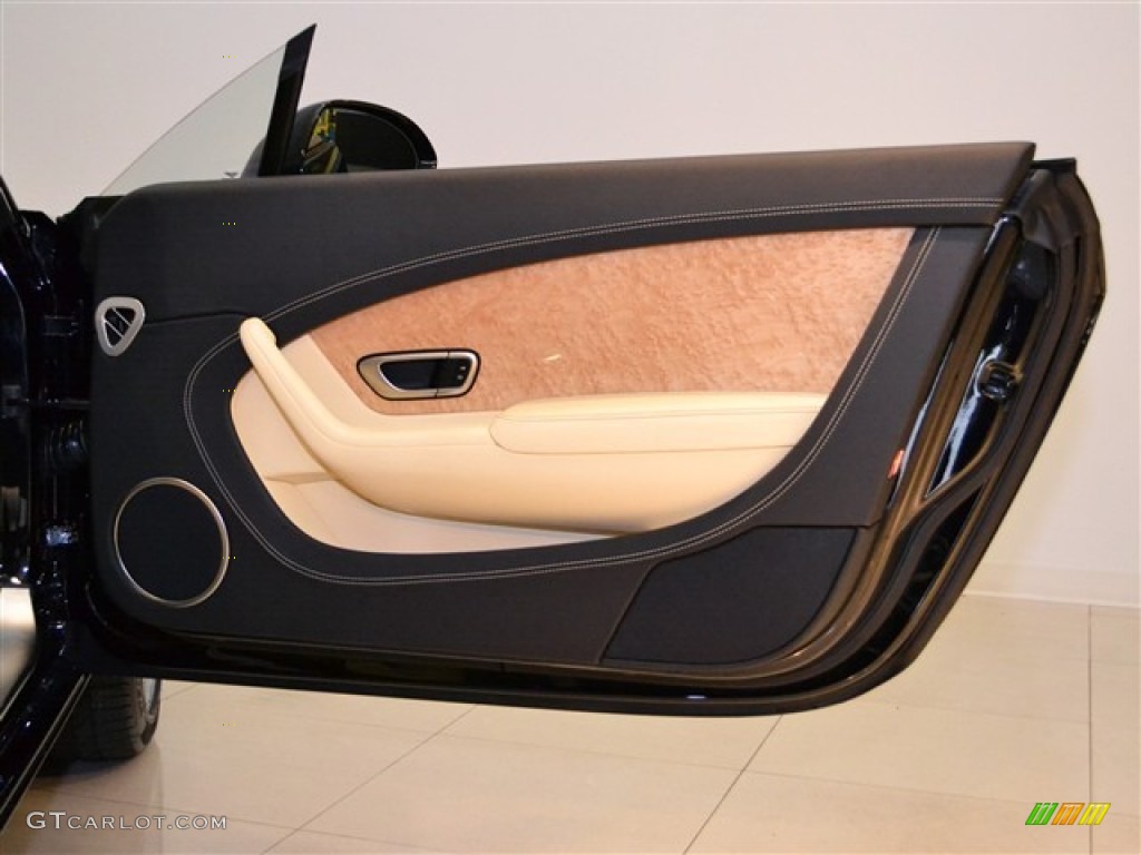 2012 Bentley Continental GT Standard Continental GT Model Magnolia/Beluga Door Panel Photo #50231821