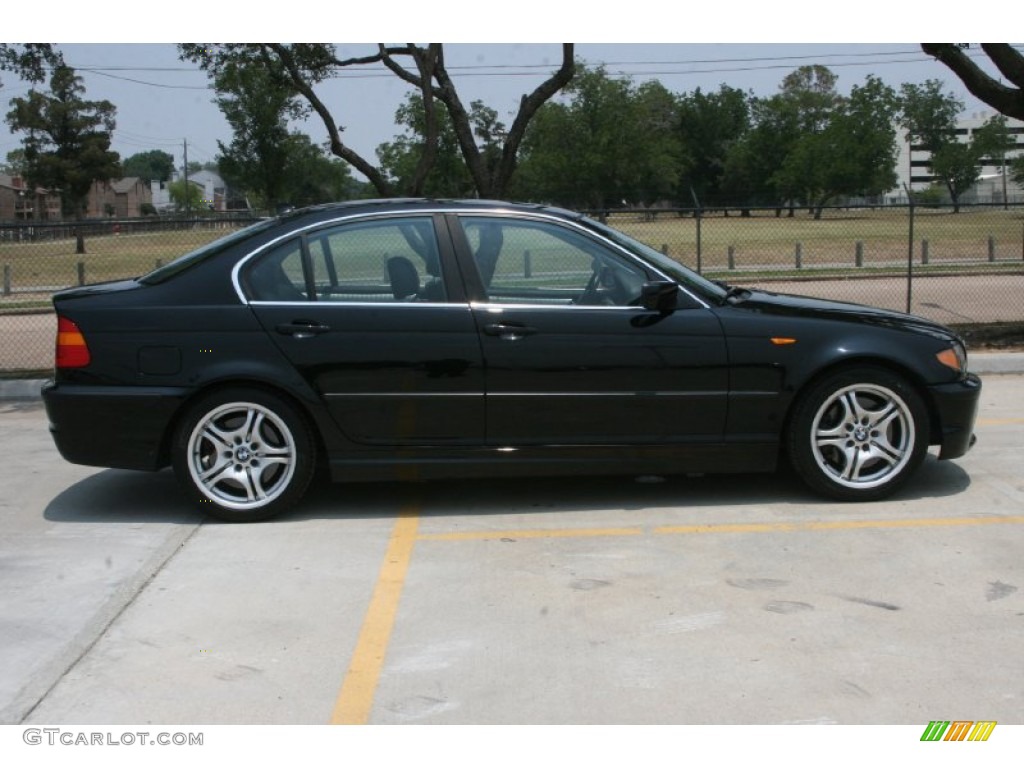 2004 3 Series 330i Sedan - Jet Black / Black photo #4