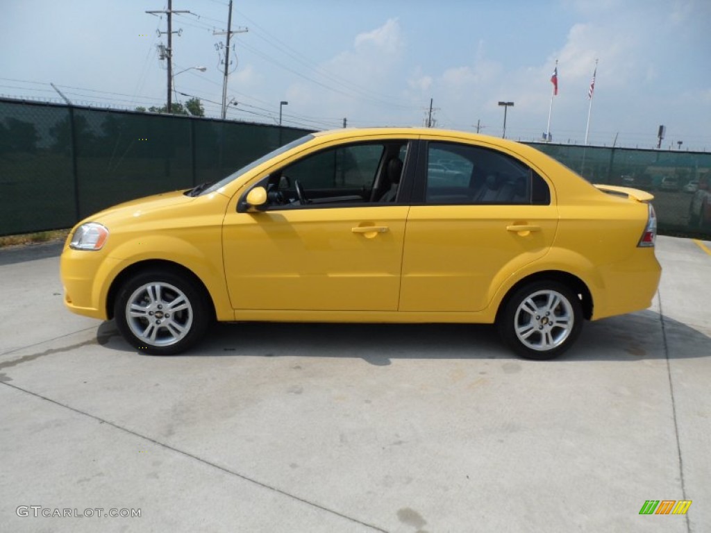 Summer Yellow 2011 Chevrolet Aveo LT Sedan Exterior Photo #50232253