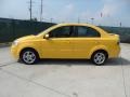 Summer Yellow 2011 Chevrolet Aveo LT Sedan Exterior