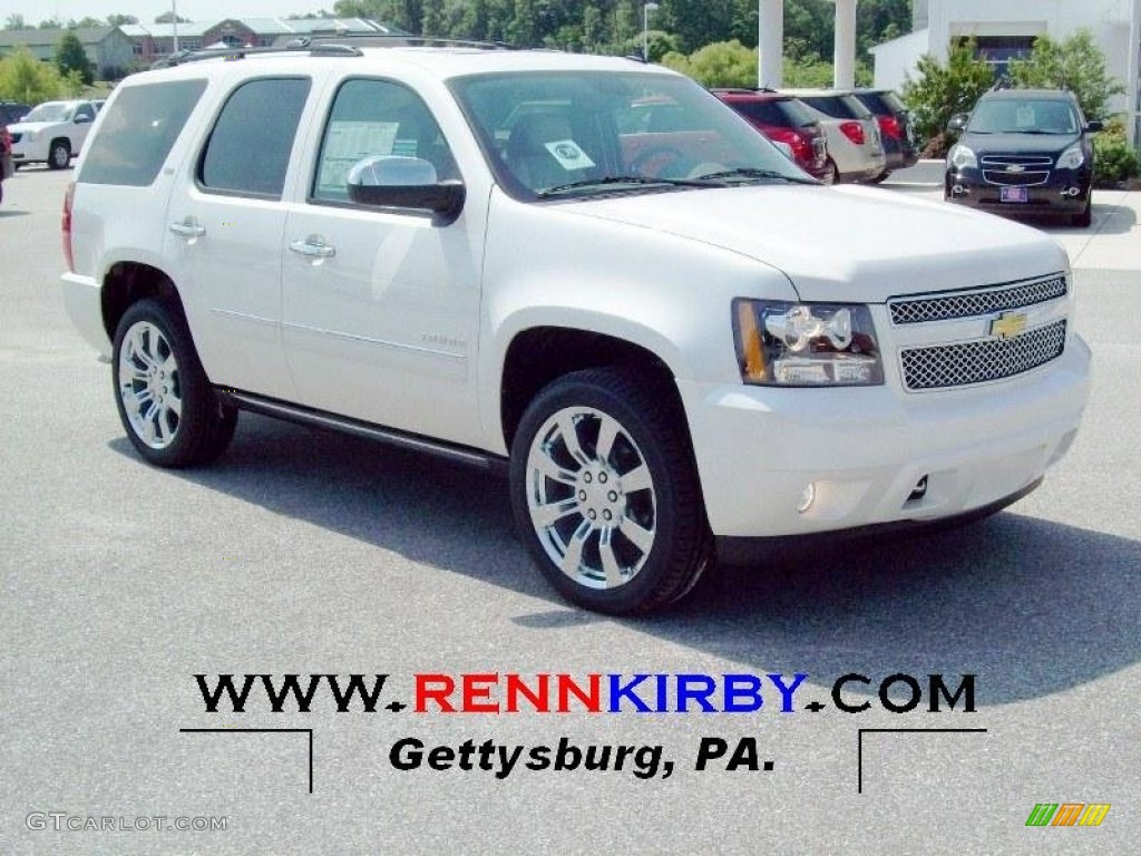 2011 Tahoe LTZ 4x4 - White Diamond Tricoat / Light Titanium/Dark Titanium photo #1