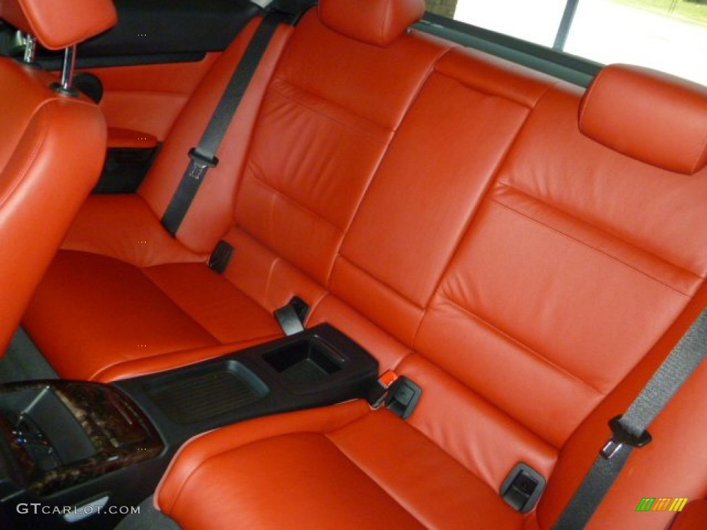2007 3 Series 335i Coupe - Jet Black / Coral Red/Black photo #21