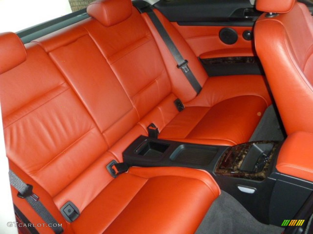 2007 3 Series 335i Coupe - Jet Black / Coral Red/Black photo #24