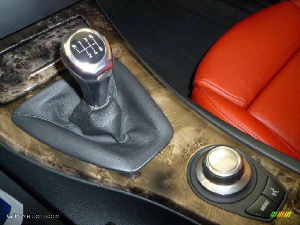 2007 3 Series 335i Coupe - Jet Black / Coral Red/Black photo #27