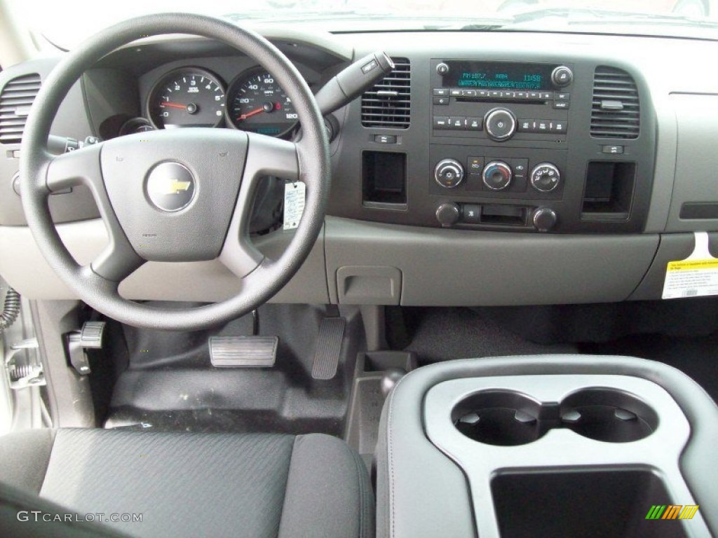2011 Silverado 1500 Extended Cab 4x4 - Sheer Silver Metallic / Dark Titanium photo #7