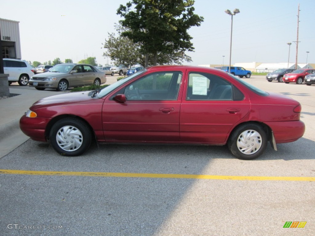 1995 Contour GL - Toreador Red Metallic / Beige Cloth photo #8