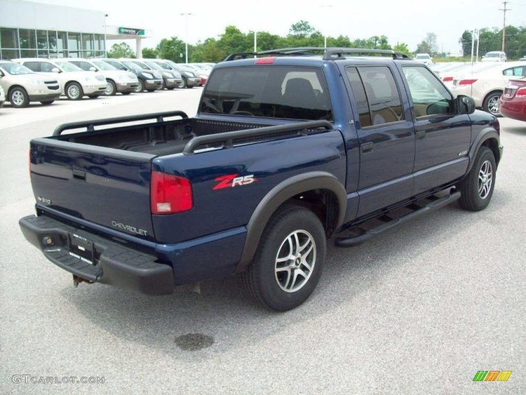 Indigo Blue Metallic 2004 Chevrolet S10 LS ZR5 Crew Cab 4x4 Exterior Photo #50236732