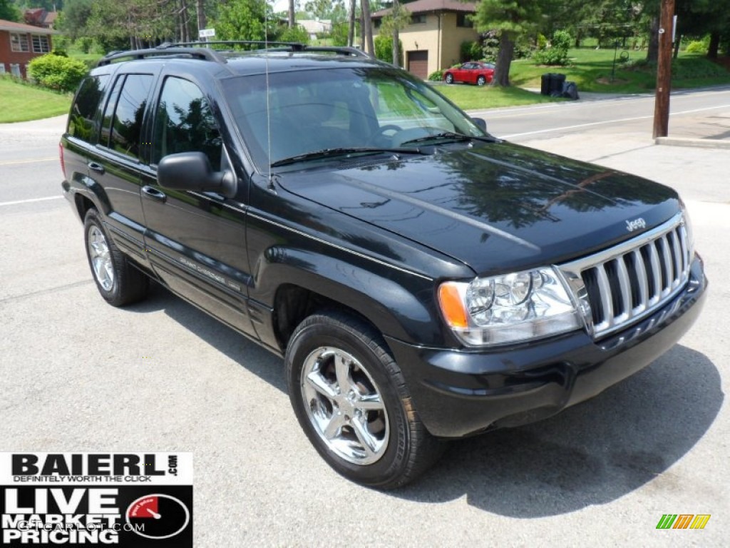 2004 Grand Cherokee Limited 4x4 - Brillant Black Crystal Pearl / Dark Slate Gray photo #1
