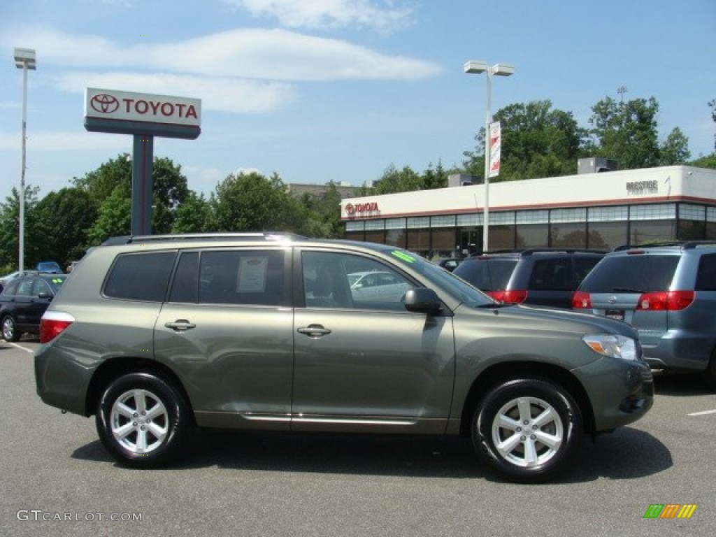 2009 Highlander V6 4WD - Cypress Green Pearl / Ash photo #1