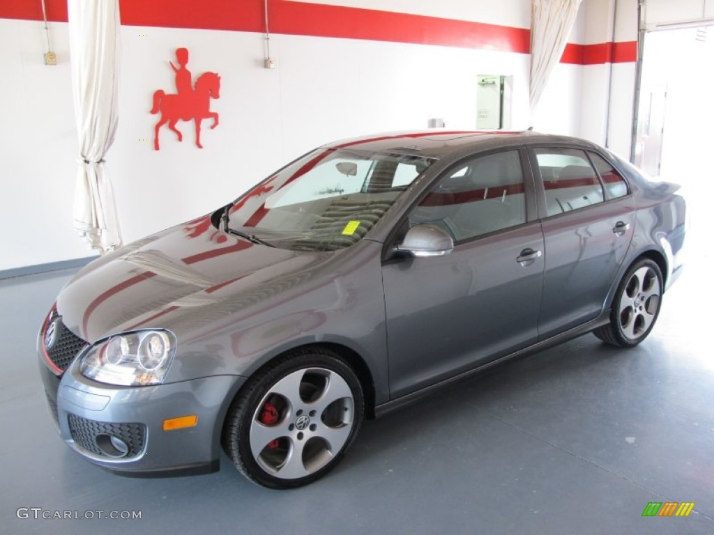 2008 GLI Sedan - Platinum Gray Metallic / Interlagos Plaid Cloth photo #1