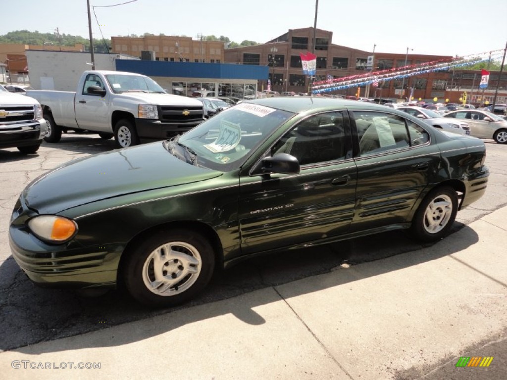 2000 Grand Am SE Sedan - Spruce Green Metallic / Dark Pewter photo #5