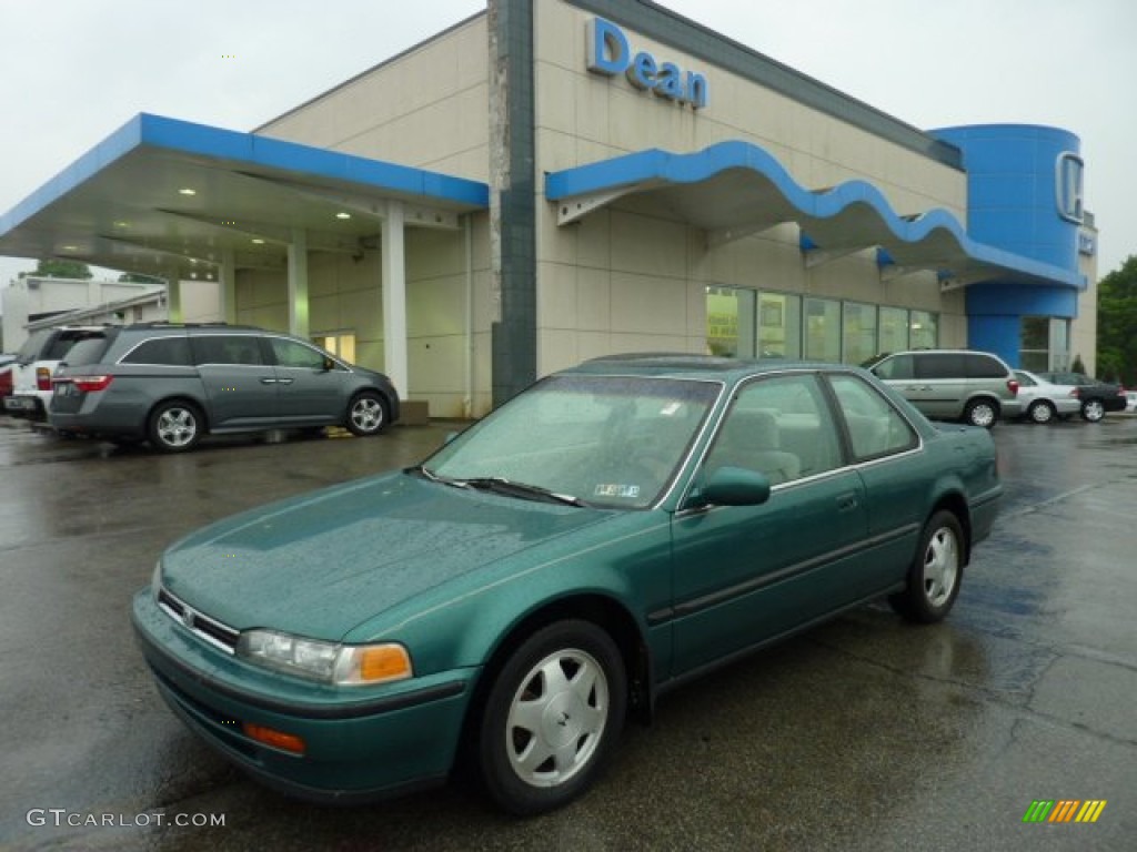 1993 Accord EX Coupe - Green / Beige photo #1
