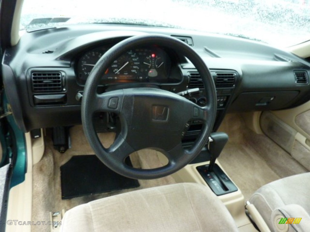 1993 Accord EX Coupe - Green / Beige photo #10