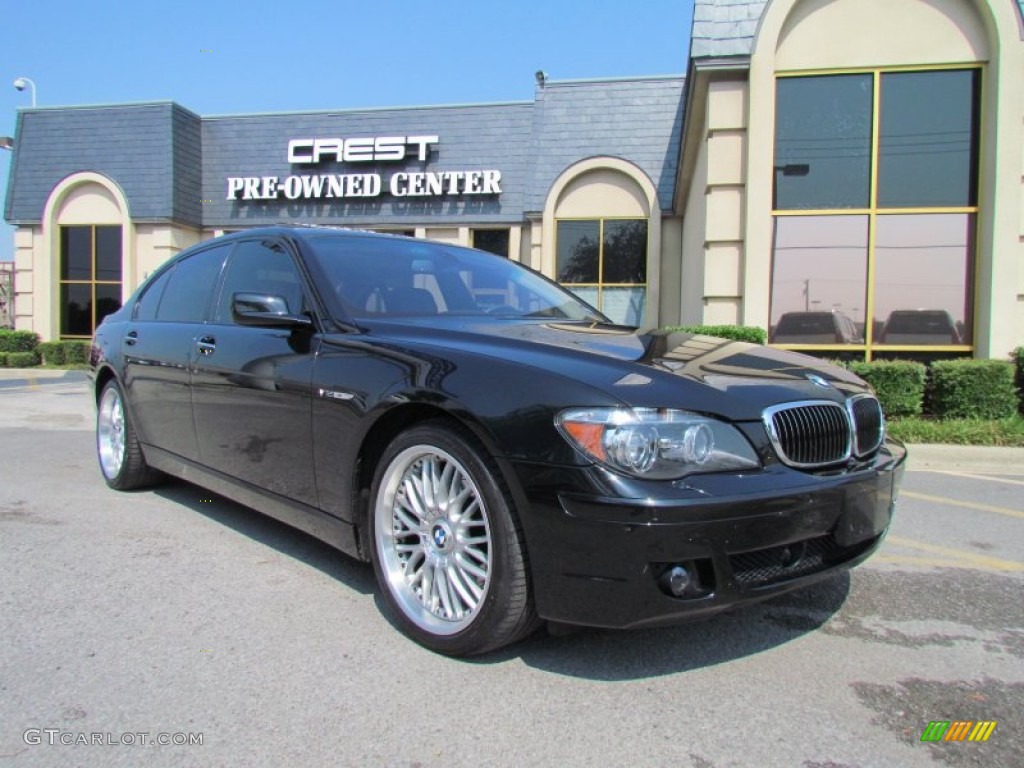 2008 7 Series 760Li Sedan - Jet Black / Black photo #1