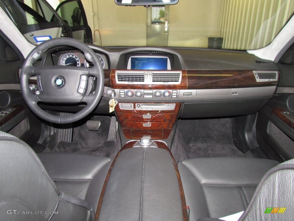 2008 BMW 7 Series 760Li Sedan Black Dashboard Photo #50242501