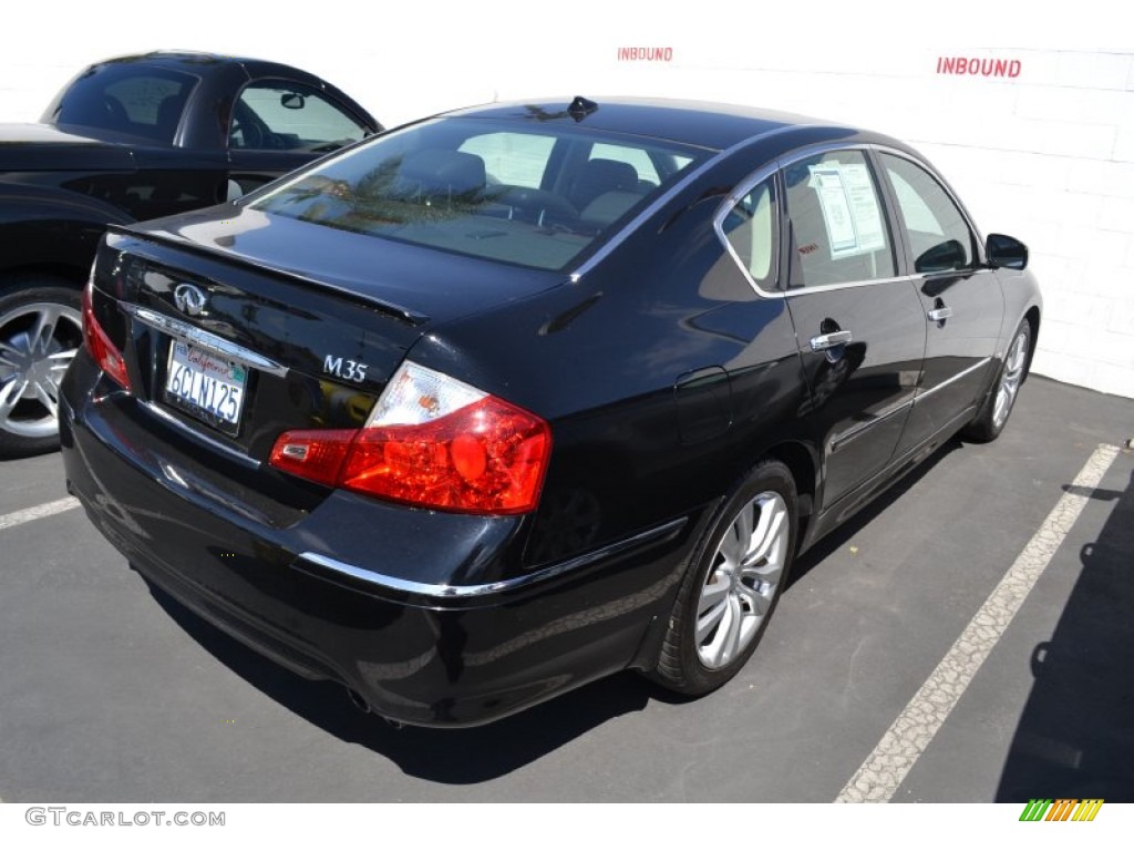 2008 M 35 Sedan - Black Obsidian / Graphite photo #3