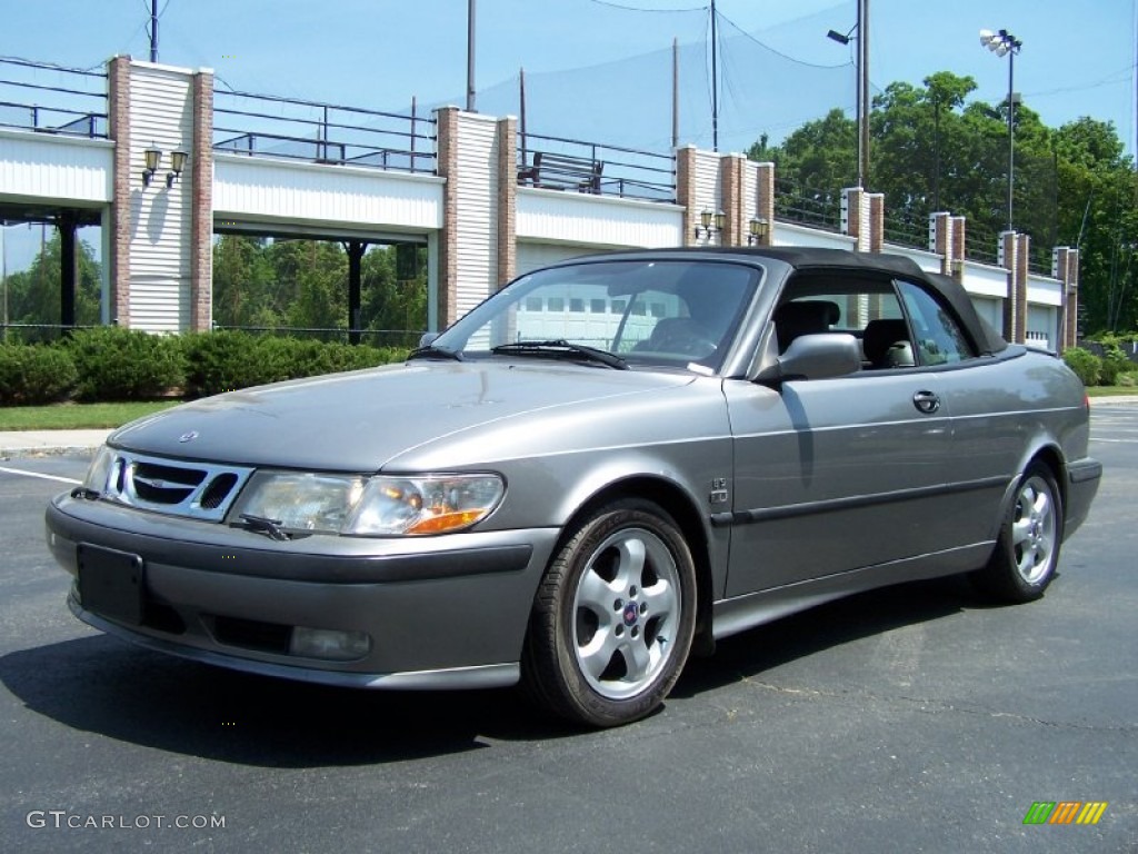 2001 9-3 SE Convertible - Silver Metallic / Medium Gray photo #1