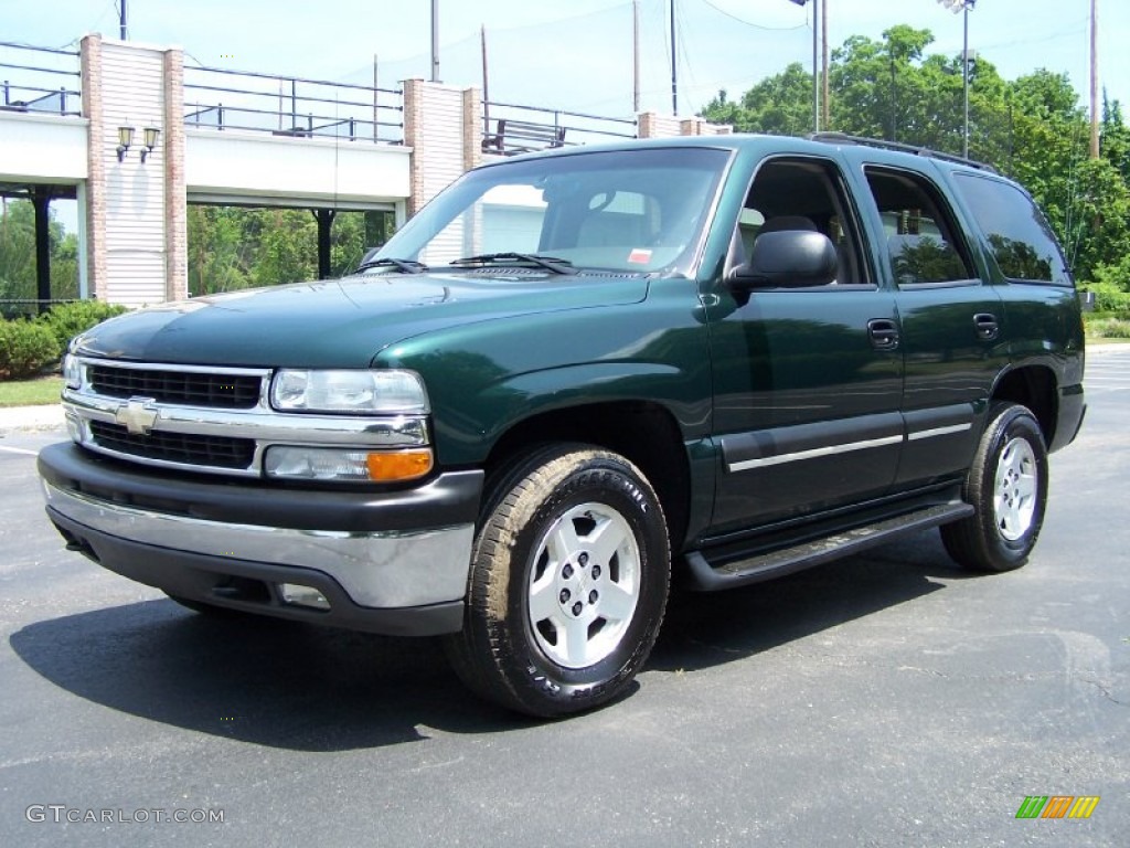 2004 Tahoe LS 4x4 - Dark Green Metallic / Gray/Dark Charcoal photo #1